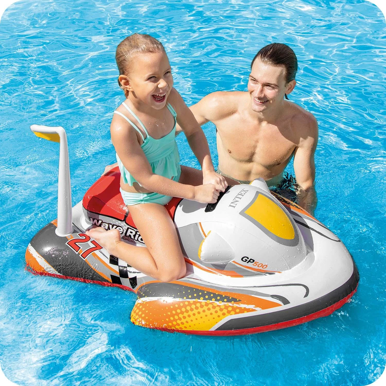 Daugiaspalvis „Intex Wave Rider Ride-On“, 117 x 77 cm, 3 ir vyresni