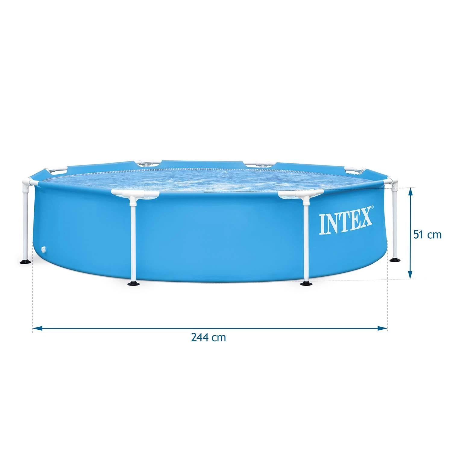 Intex Baseinas Metal Frame, 244x51cm