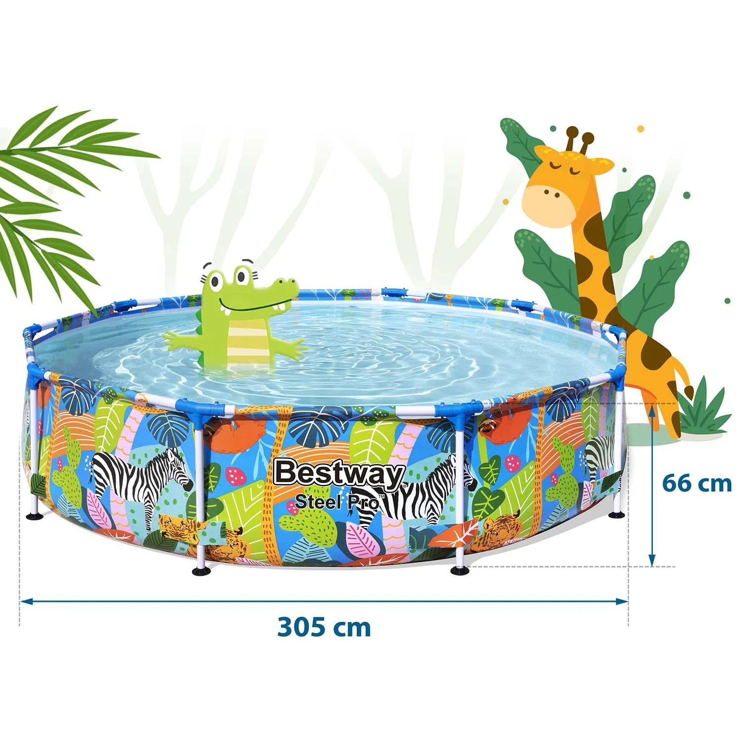 BESTWAY baseinas 3.05m x 66cm, 56985