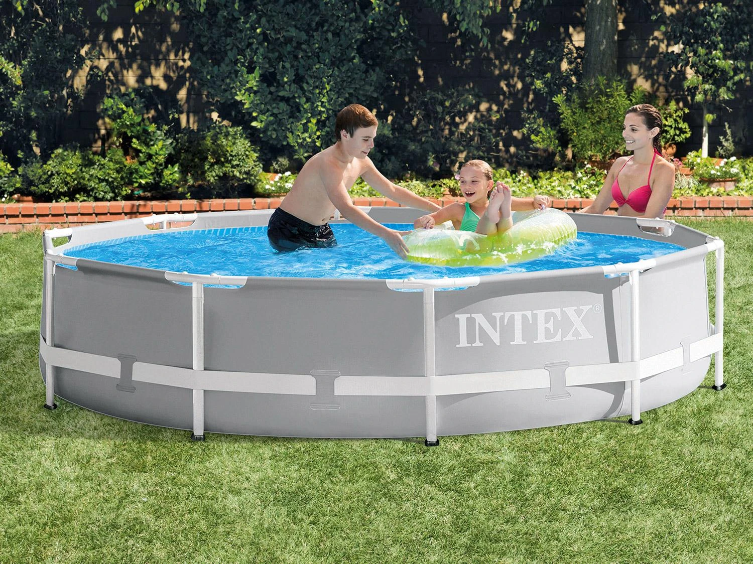 Intex Prism Frame Premium Pool Pilkas, 305x76 cm