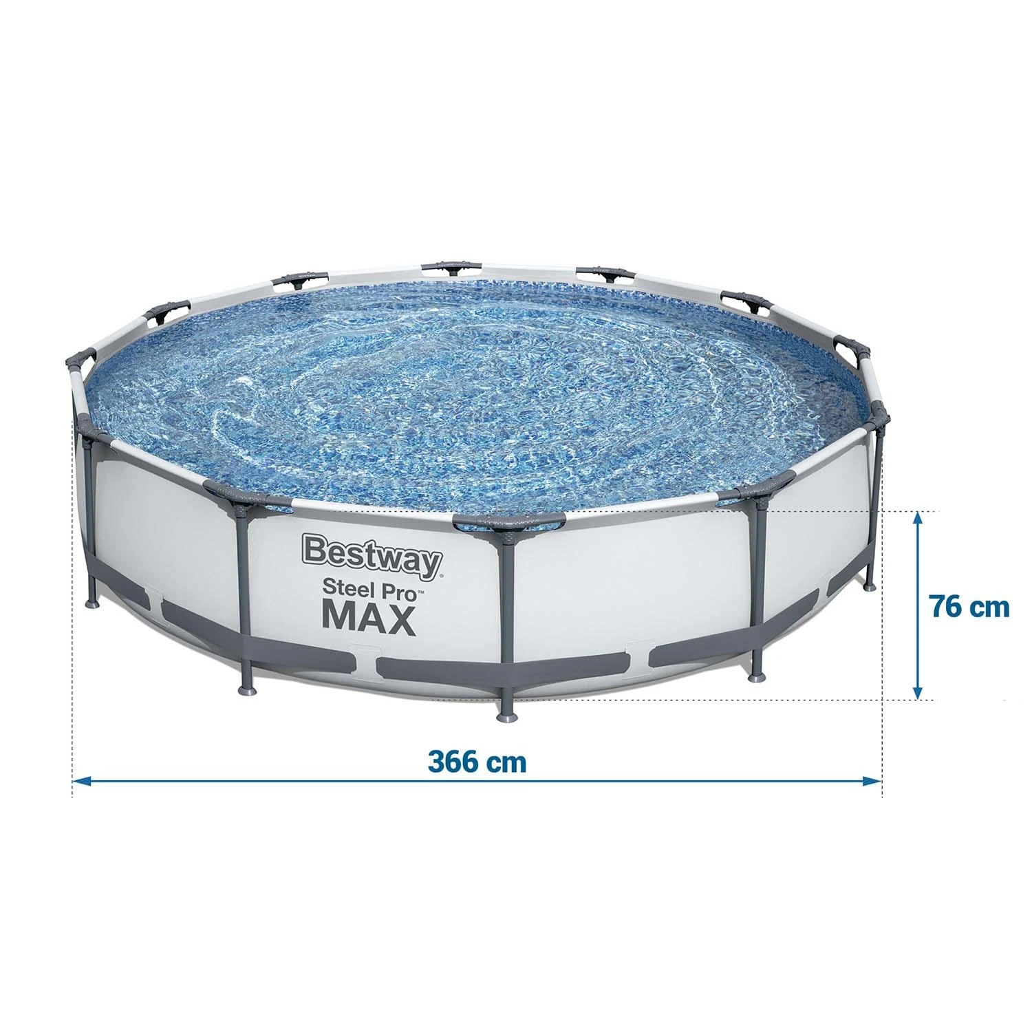 Bestway karkasinis baseinas 366cm Steel Pro Max (56416)