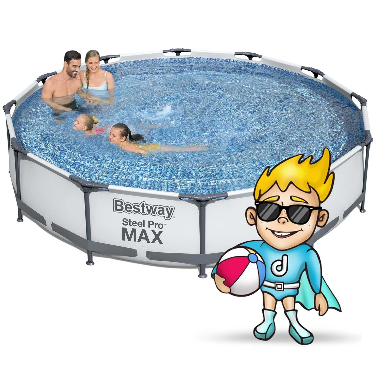 Bestway karkasinis baseinas 366cm Steel Pro Max (56416)