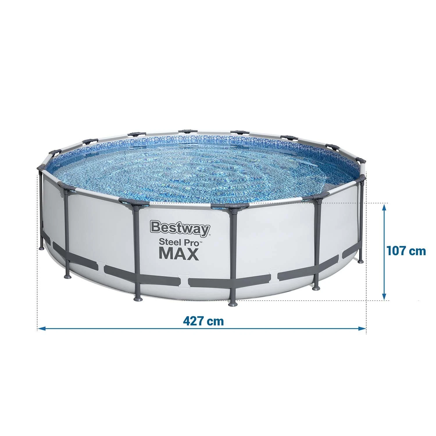 Karkasinis baseinas Bestway Steel Pro Max 56950, 427 x 107 cm