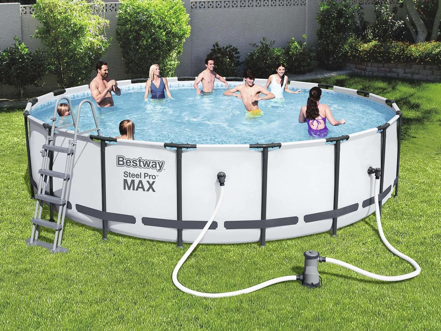 Rėminis baseinas 14 FT 427 x 122 cm STEEL PRO MAX BESTWAY