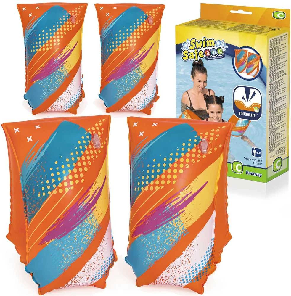 Bestway spalvingos plaukimo rankovės L/XL drugeliai 32274
