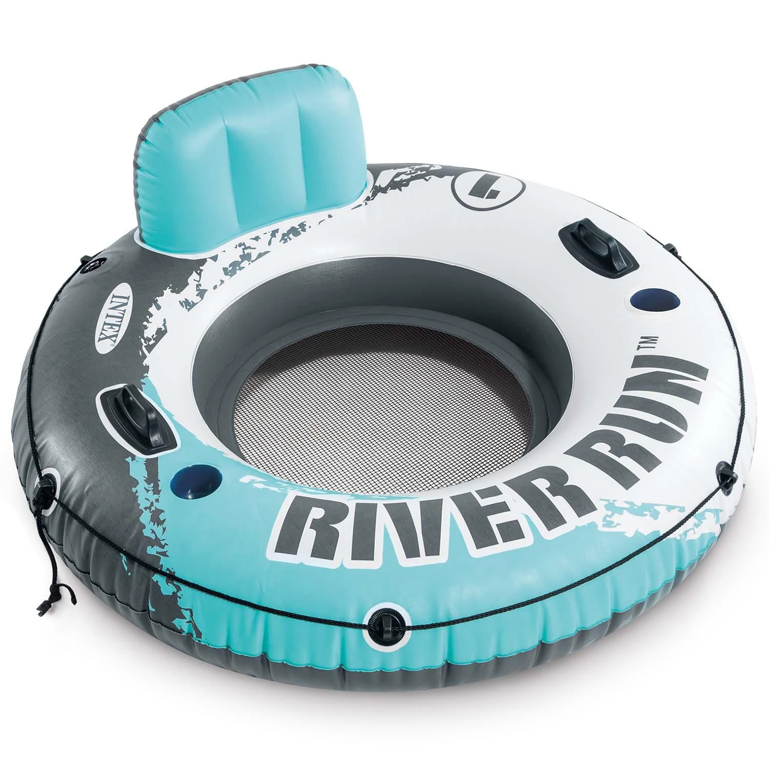 Intex River Run plaukimo ratas 135 cm su 2 rankenomis