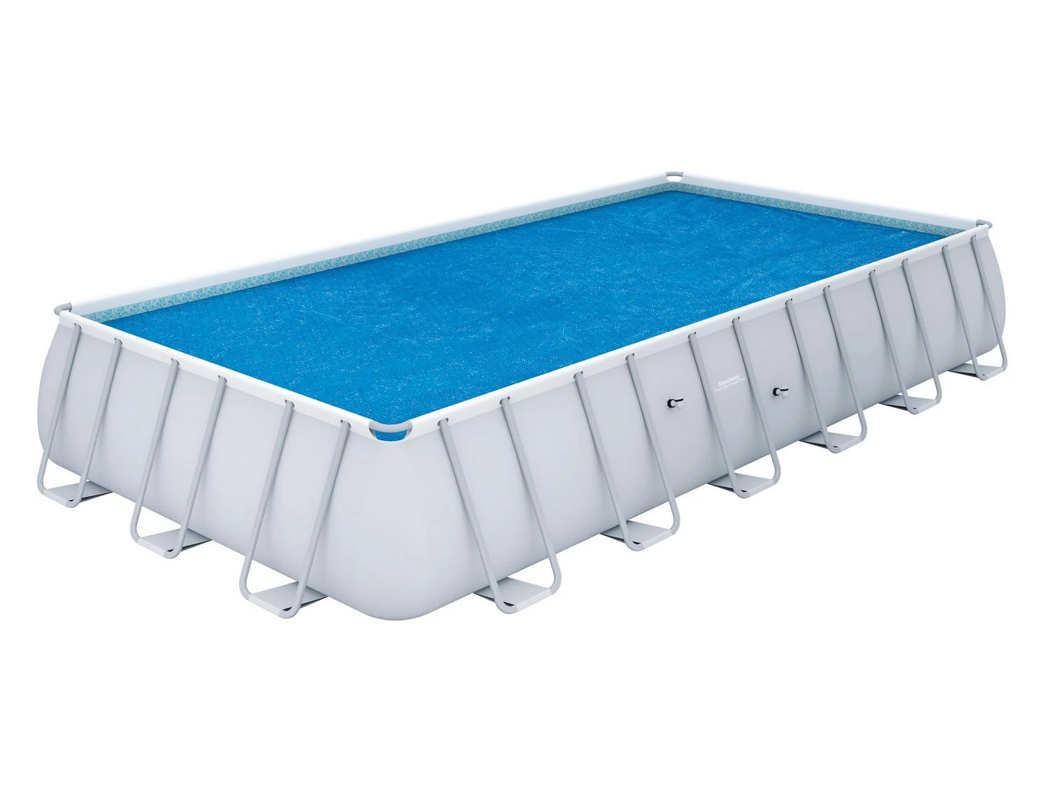 Bestway Baseino uždangalas Flowclear, mėlynas, 703x336cm, stačiakampis