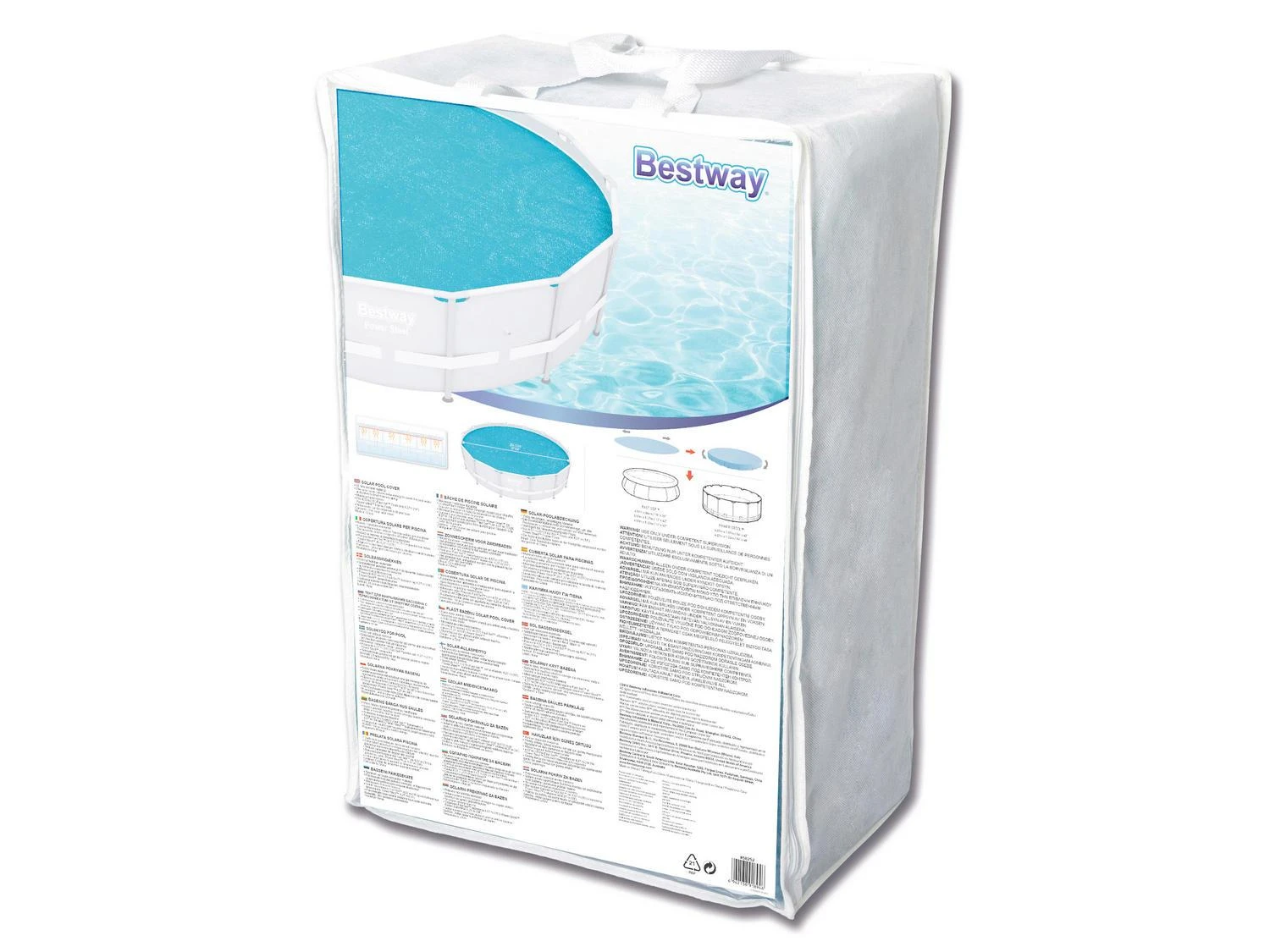 Šilumą sulaikantis baseino uždangalas Bestway Flowclear, 427 cm