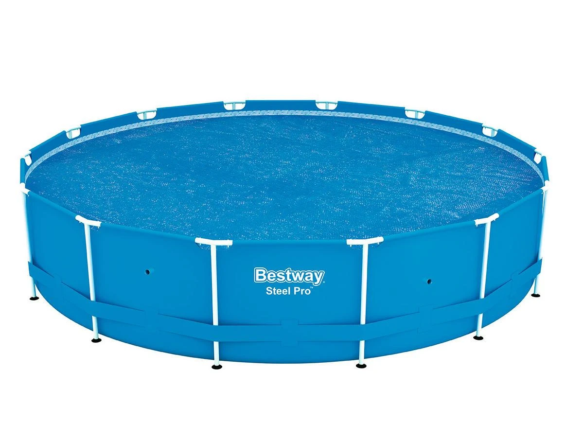 Baseino uždangalas Bestway Flowclear, mėlynas burbulinis