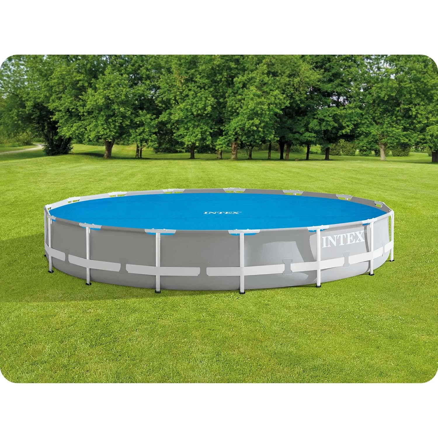 Intex Baseino uždangalas, mėlynas, 448cm, polietilenas