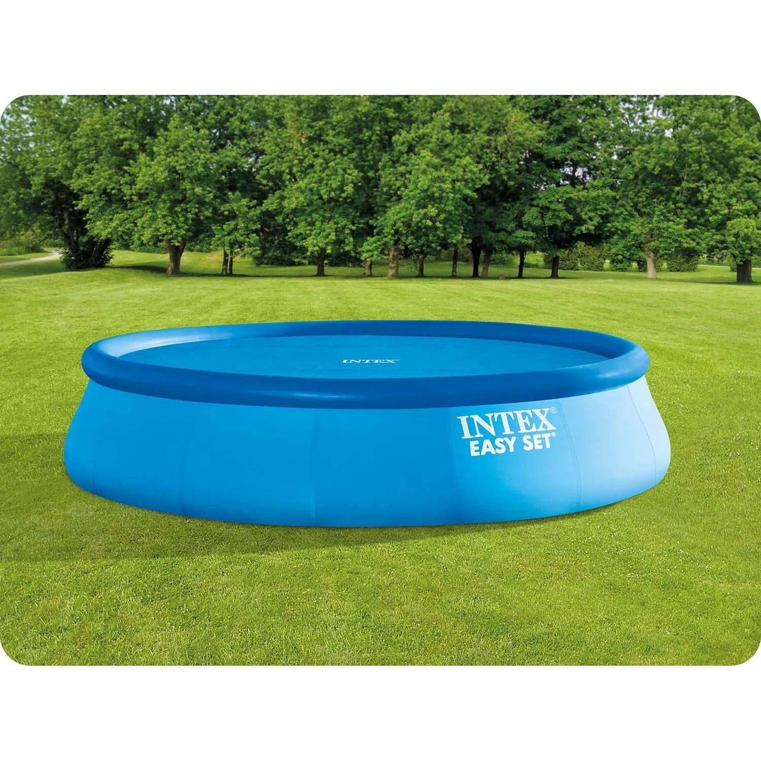 Intex Baseino uždangalas, mėlynas, 448cm, polietilenas