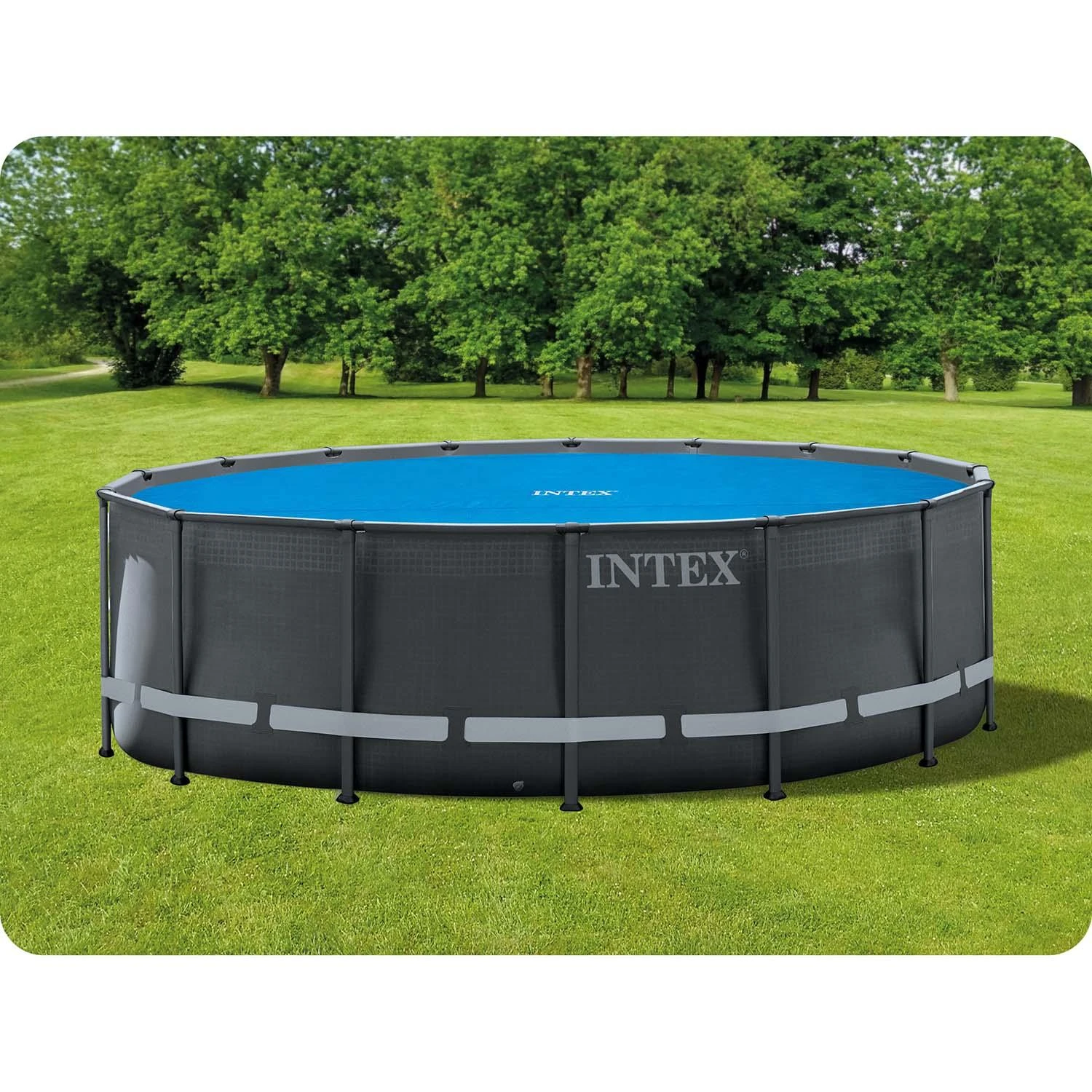 Intex Baseino uždangalas, mėlynas, 470cm, polietilenas