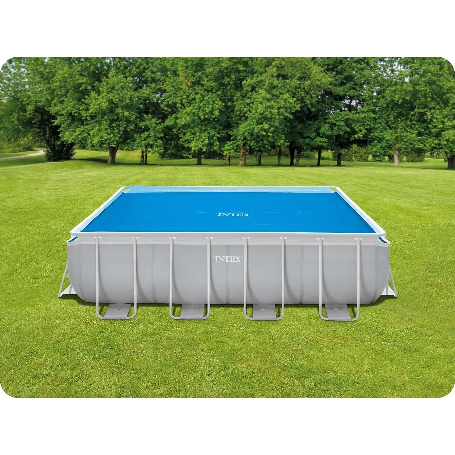 Intex Baseino uždangalas, mėlynas, 476x234cm, polietilenas