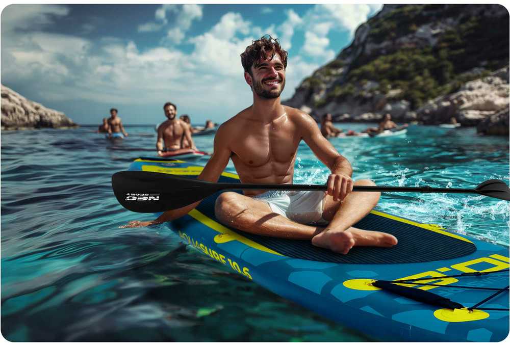 „Neo-Sport“ 230 cm sulankstomas irklentės irklas