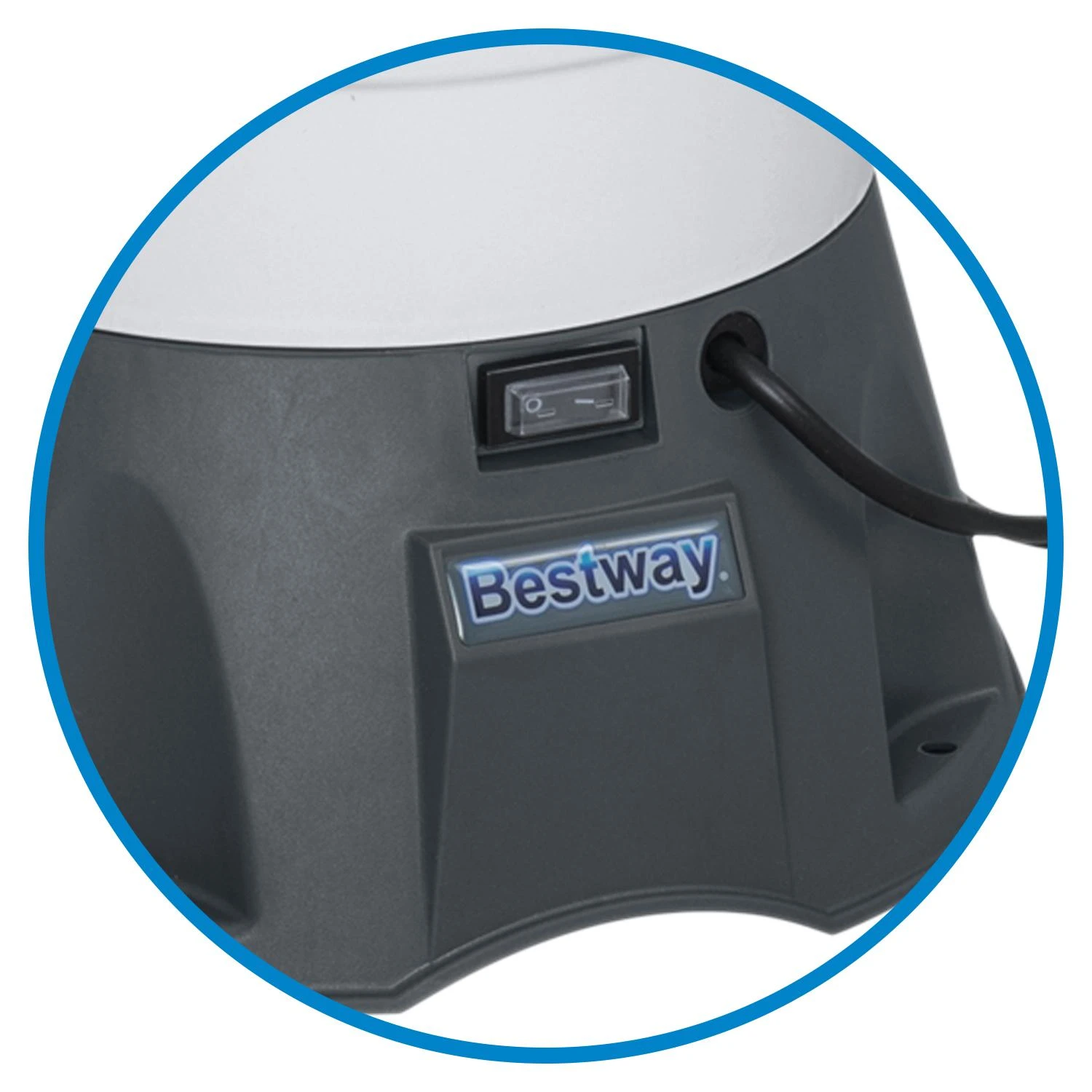 Bestway Baseino smėlio filtro siurblys, 3596 l/h srautas, 1100-16000 l baseinams, su 25 kg smėlio, 32mm žarnos jungtis