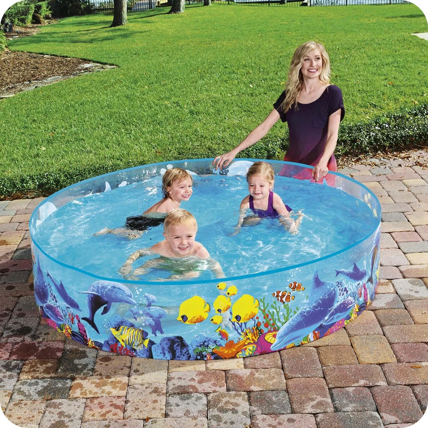 Ramstinis baseinas Bestway Fill N Fun Odyssey 55030, 183x38 cm, mėlynas