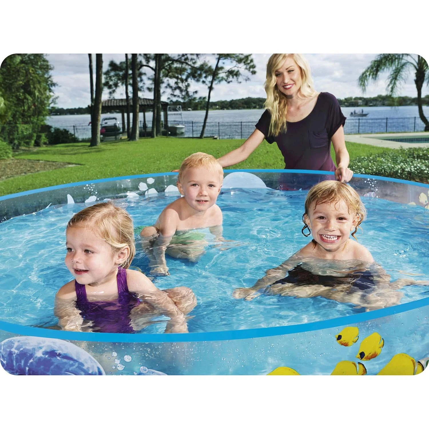 Ramstinis baseinas Bestway Fill N Fun Odyssey 55030, 183x38 cm, mėlynas