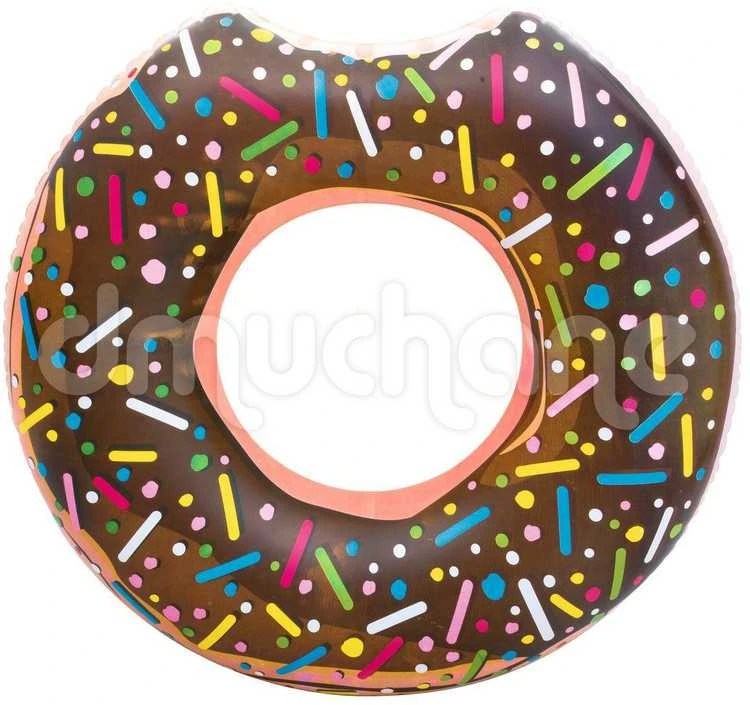 Pripučiamas paplūdimio ratas maudynėms rudas „Donut“ 107 cm „BESTWAY“
