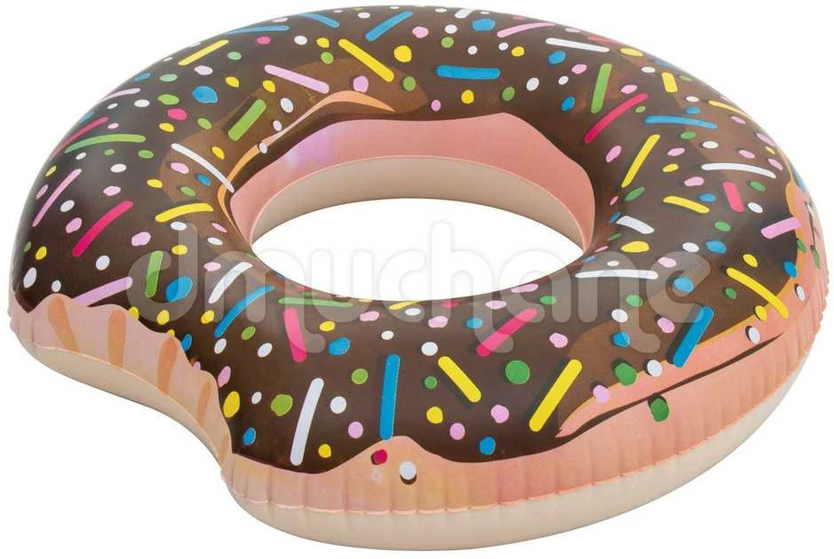 Pripučiamas paplūdimio ratas maudynėms rudas „Donut“ 107 cm „BESTWAY“