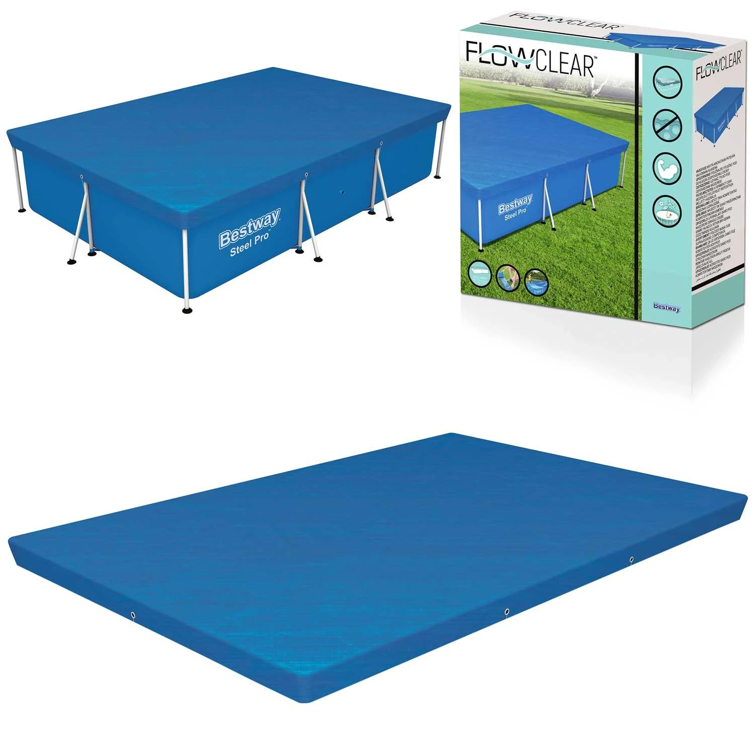 Bestway Flowclear Baseino uždangalas, 304x205x66cm