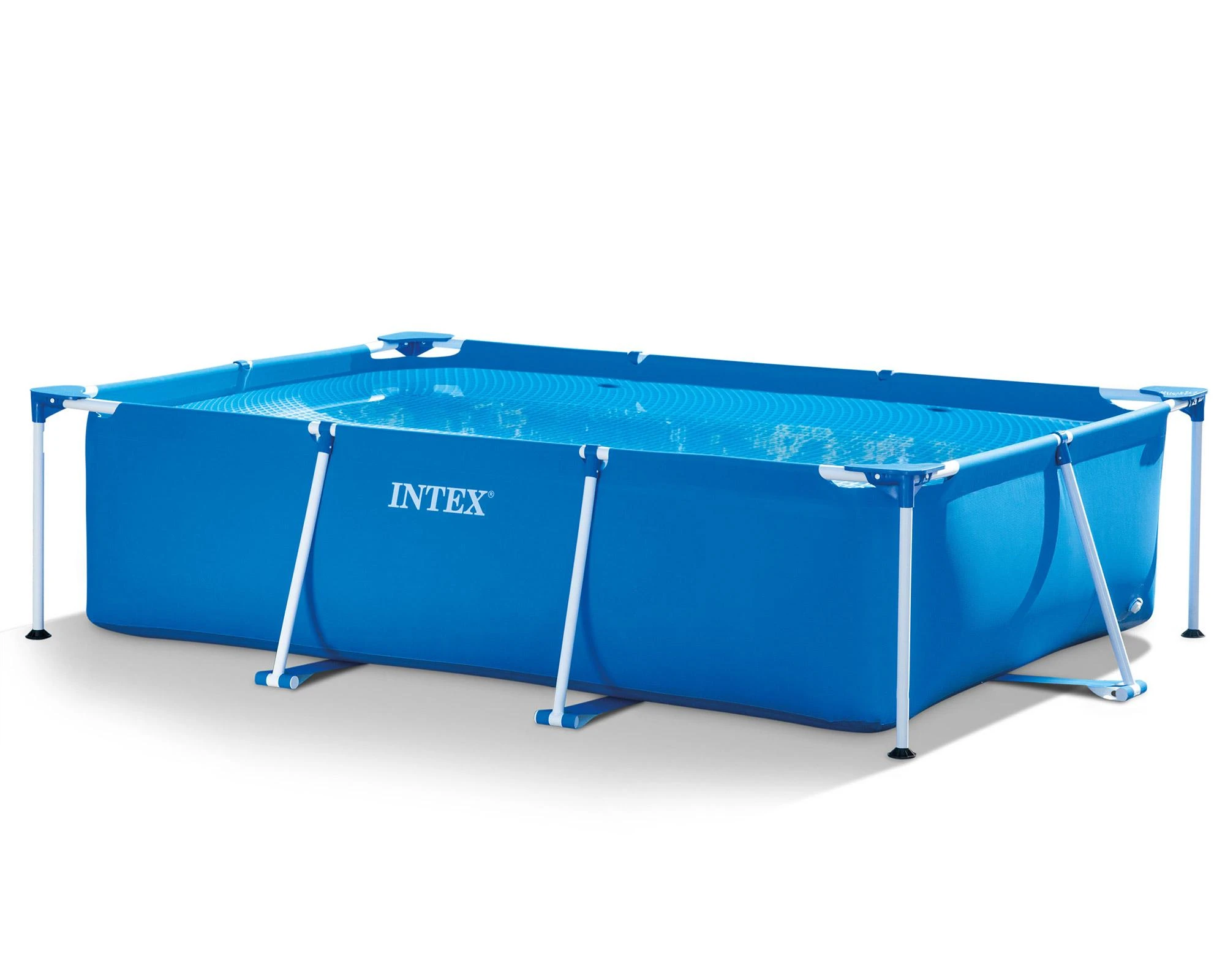 Intex Stačiakampis karkasinis baseinas, 300 x 200 x 75 cm, šeimos sodo baseinas, lengvas surinkimas, vasaros lauko baseinas