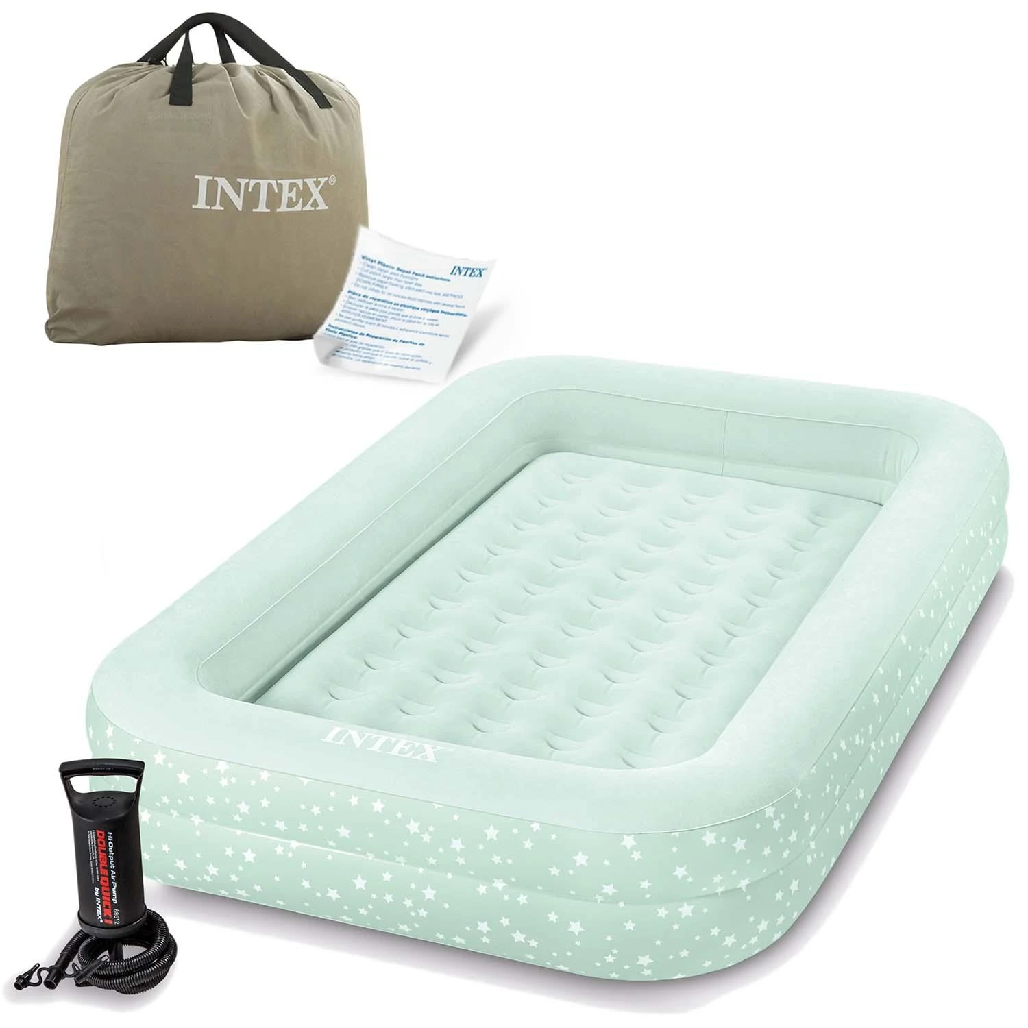 Intex Pripučiamas čiužinys-lova vaikams 66810NP 107x168x25cm 3-6m.