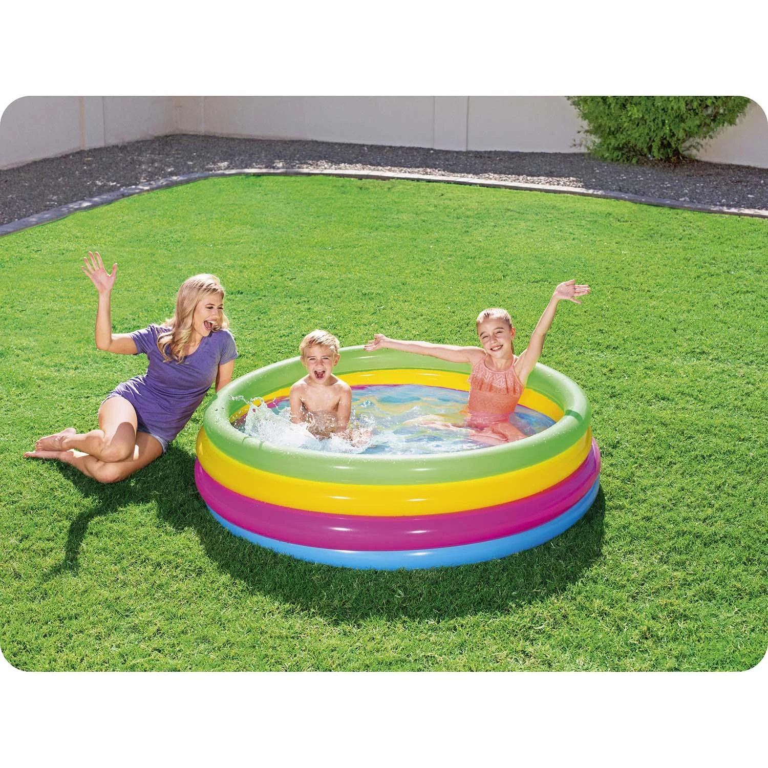 Pripučiamas baseinas Bestway Rainbow 157 cm x 46 cm, 51117