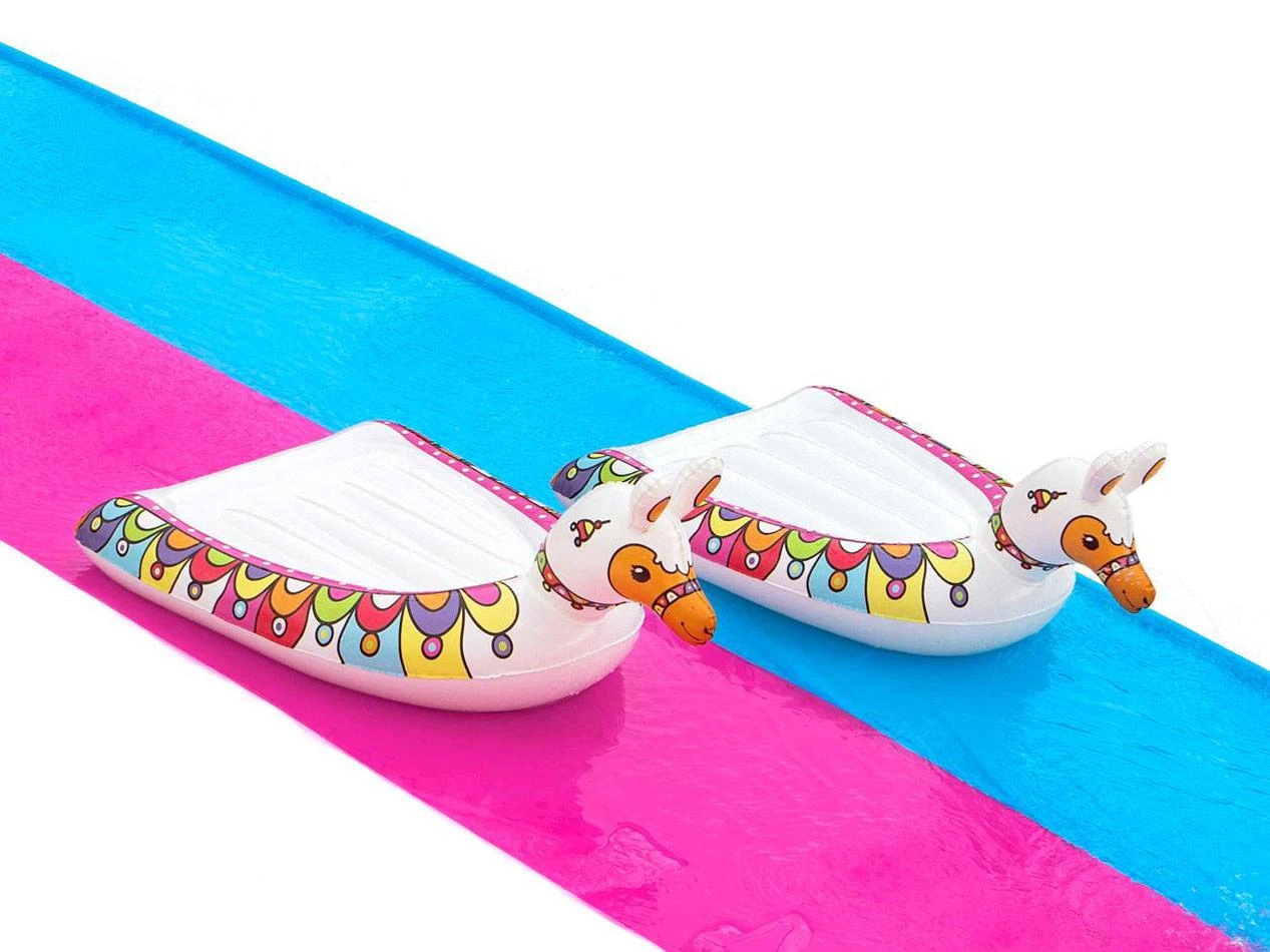 BESTWAY lenktynių čiuožykla Llama Rama Double 4.88m, 52320