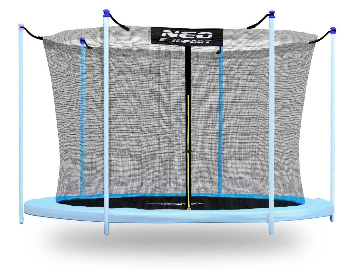 Neo-Sport batuto tinklas 312 cm su mėlynais laikikliais