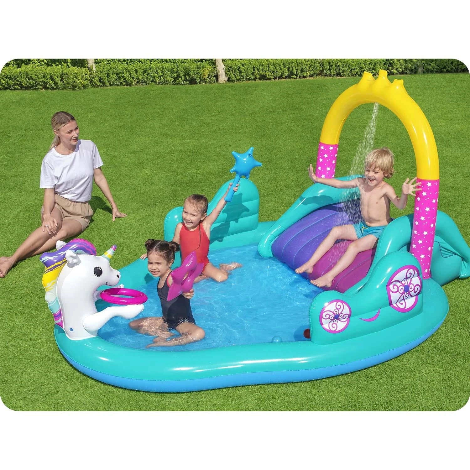 Bestway 53097 pripučiama žaidimų aikštelė - baseinas Vienaragis