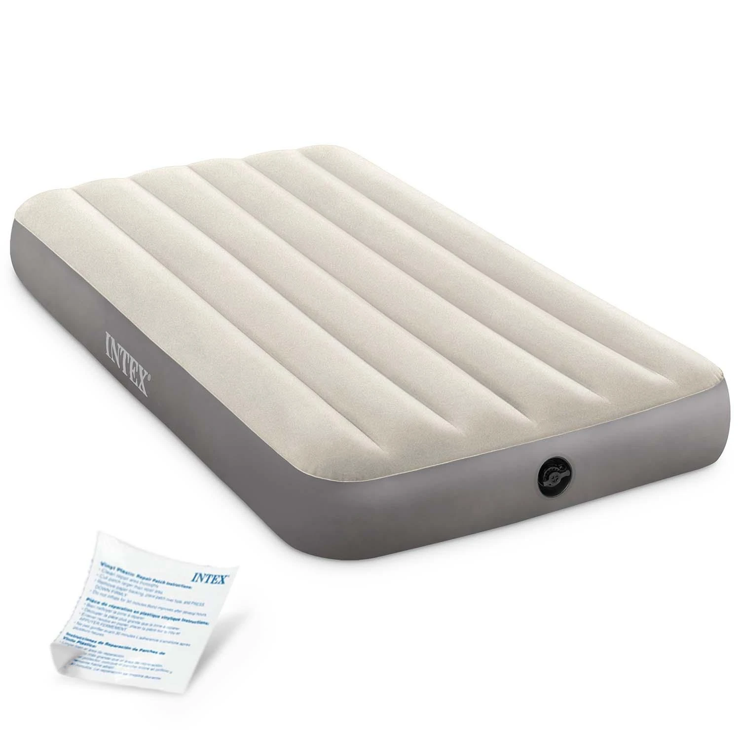 Pripučiamas čiužinys INTEX DURA-BEAM Deluxe Single-high (Twin) 99X191X25cm 64101