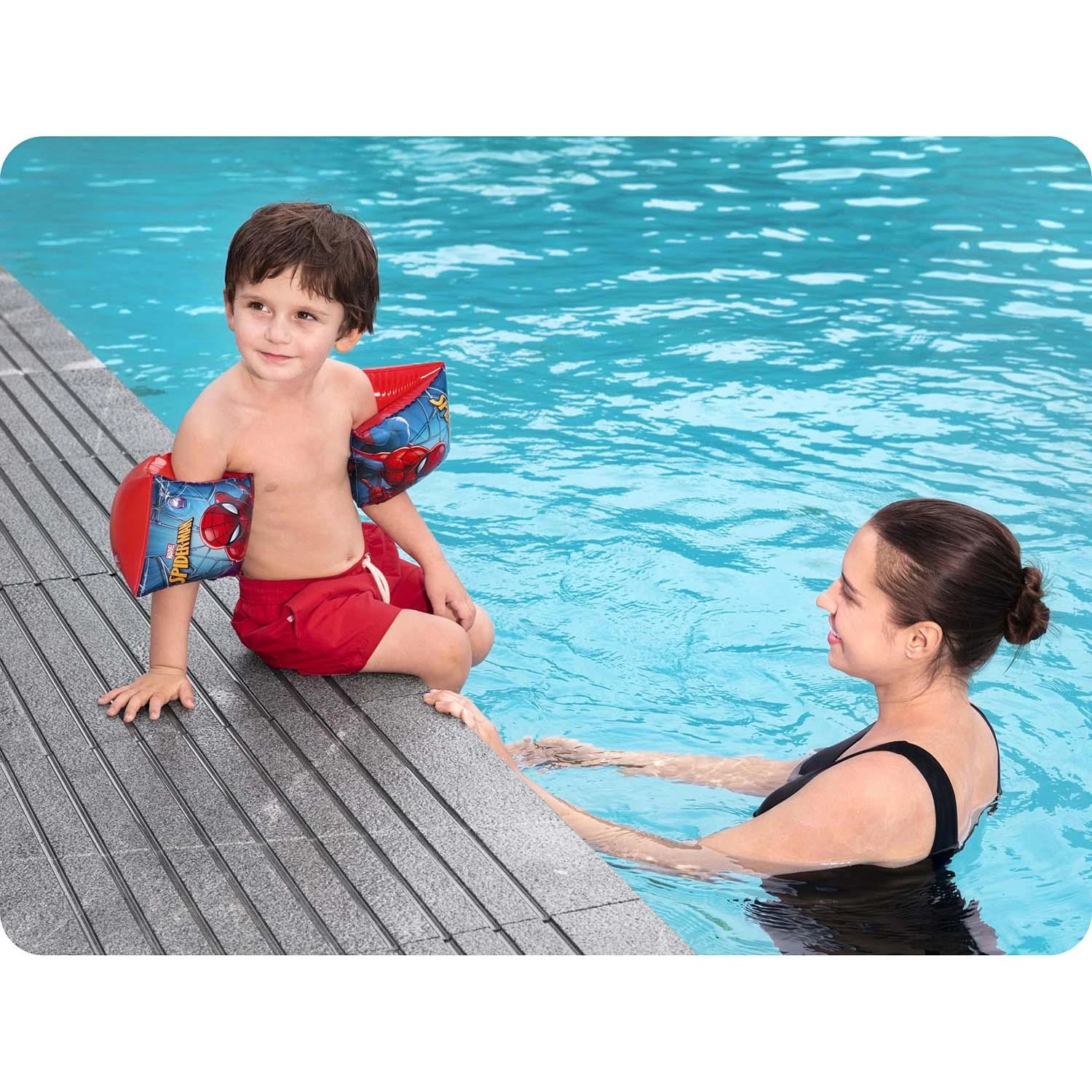BESTWAY plaukimo rankovės Spiderman 23x15cm, 98001