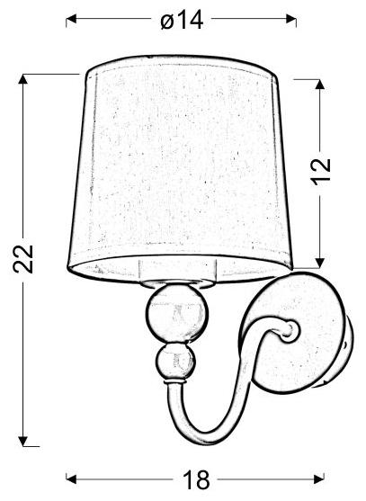 Candellux sieninis šviestuvas