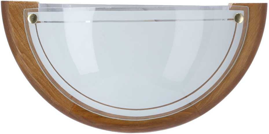 Sieninis šviestuvas Candellux 1030 Plafonas 1/2 Wood Standard 1X60W E27 Ąžuolas