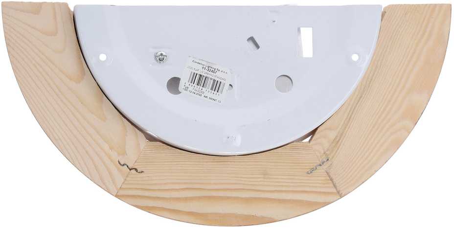 Sieninis šviestuvas Candellux 1030 Plafonas 1/2 Wood Standard 1X60W E27 Ąžuolas