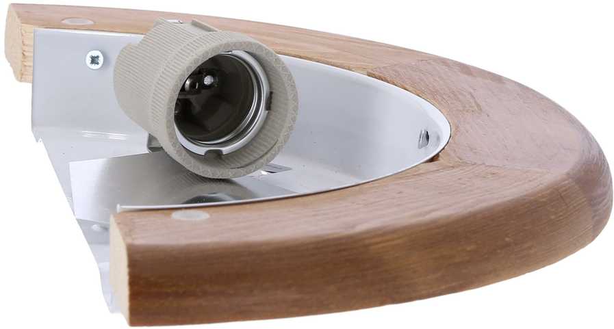 Sieninis šviestuvas Candellux 1030 Plafonas 1/2 Wood Standard 1X60W E27 Ąžuolas