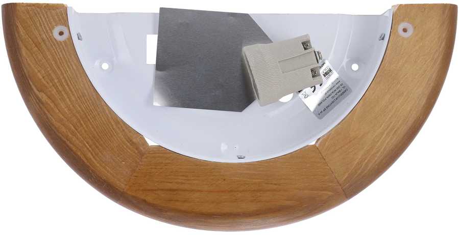 Sieninis šviestuvas Candellux 1030 Plafonas 1/2 Wood Standard 1X60W E27 Ąžuolas