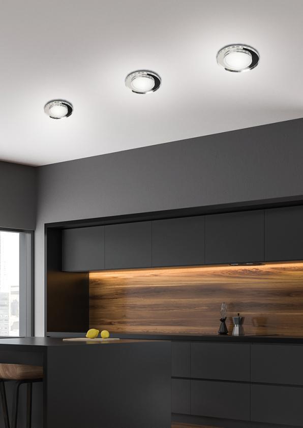 Pakabinamas šviestuvas Candellux SSP-26 CH/TR+WH 10W LED 230V ŽIEDAS LED Baltas ŠVIESOS PAKABAMAS APVALUS Žvakė STIKLAS SKAIDRIMAS