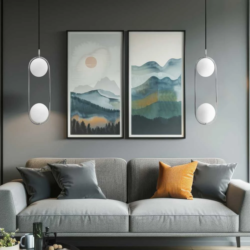 Candellux Pakabinamas šviestuvas Cordel, chromas, 2x20W, G9, baltos spalvos gaubtas