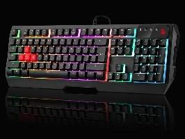 Klaviatūra žaidimams A4Tech B140N su laidu membraninė su pašvietimu juoda