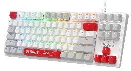 A4Tech A4T Klaviatūra A4Tech BLOODY S310N Energy Baltas BLMS Raudona (87 Keys)
