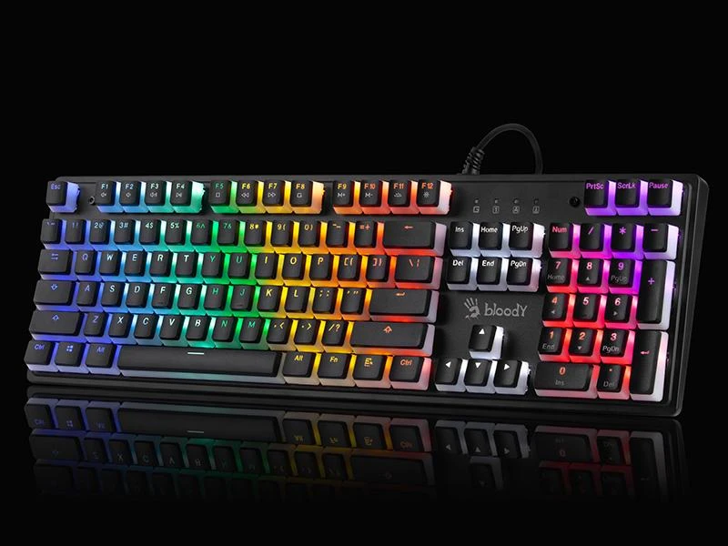 Klaviatūra A4Tech Bloody S510R pudingas (Mėlyna Switch)