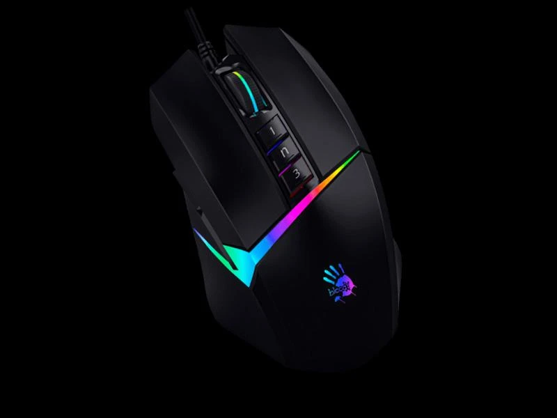 A4Tech BLOODY W60 MAX Stone Juodas USB Activated Pelė