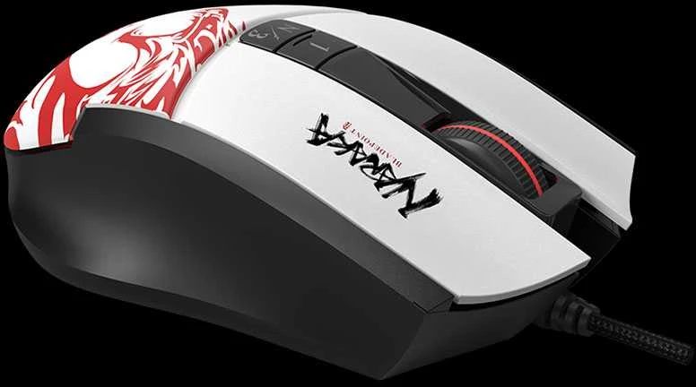 Pelė Myszka žaidimams A4Tech Bloody L65 MAX RGB su laidu 12000 dpi optinė balta