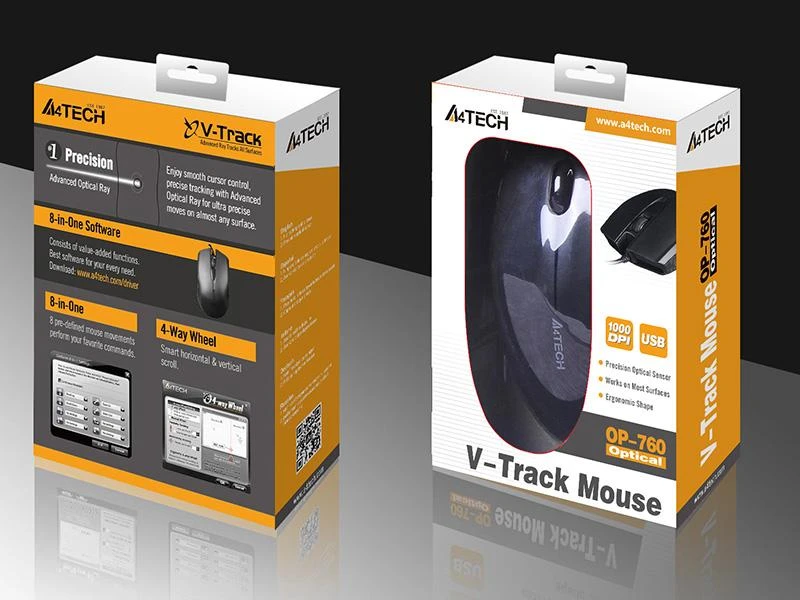 A4Tech A4TMYS46059 Pelė A4Tech OP-760 USB