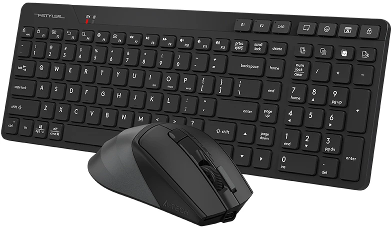 Rinkinys Klaviatūra ir pelė A4Tech FStyler FB2800C AIR2 2.4G Juodas
