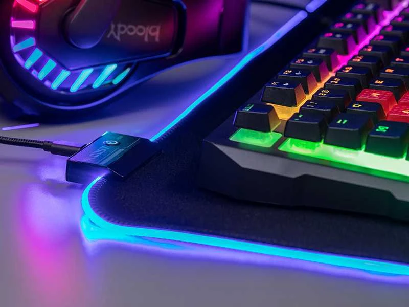 A4Tech A4T Pelės kilimėlis A4Tech BLOODY MP-75N RGB (75/30/0,4cm)