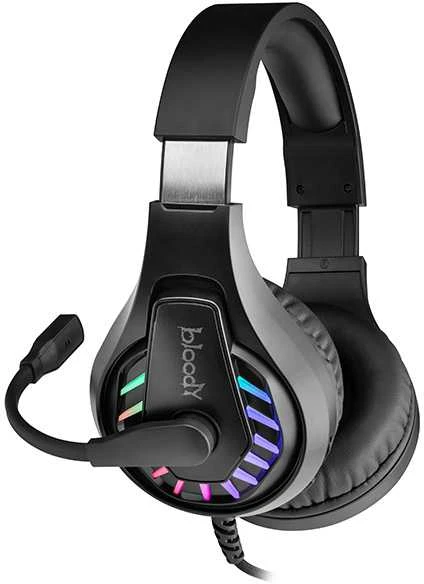 A4Tech Bloody G230 ausinės su mikrofonu, przewodowa, juoda, ausinės, USB