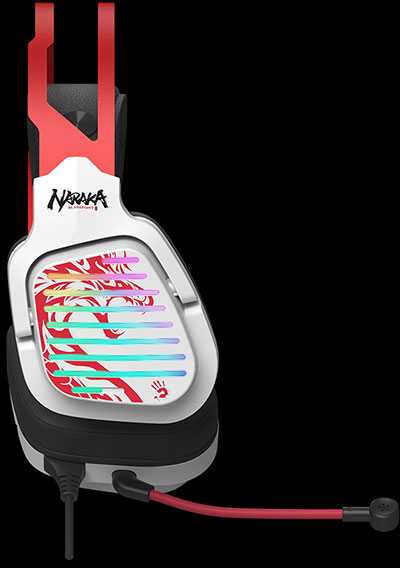 Ausinės A4Tech Bloody G560 Naraka 7.1 RGB, modelis - A4TSLU47527, žema ...