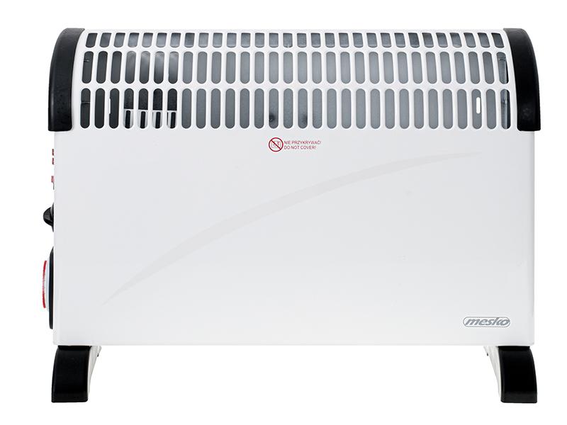 Mesko | Konvektorius šildytuvas su laikmačiu ir turbo ventiliatoriumi | MS 7741w | Konvekcinis šildytuvas | 2000 W | Galios lygių skaičius 3 | Baltas
